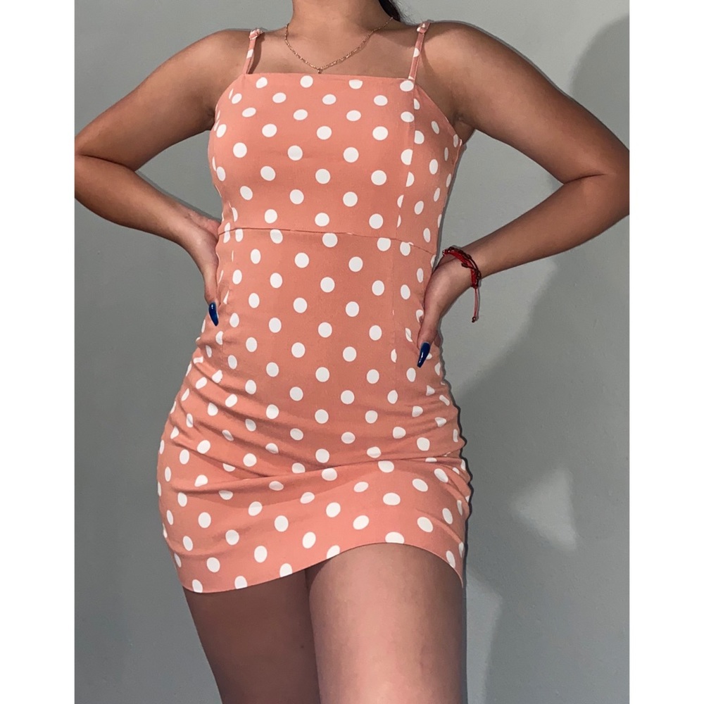 Pink Polka Dot Dress